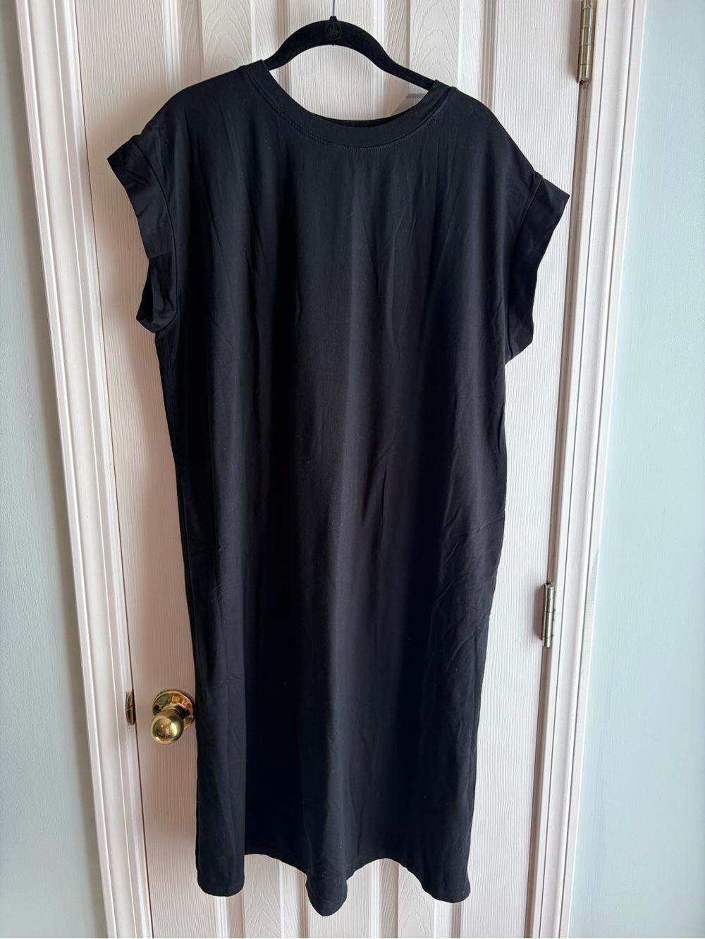 a new day Black Midi T-Shirt Dress